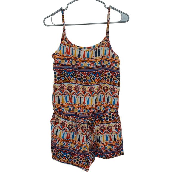 Womens Thread 4 Thought 100% Recycled Colorful Boho Romper XS - Picture 3 of 6